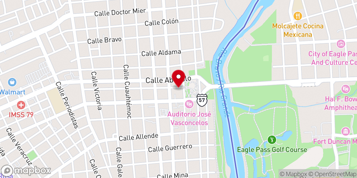 Map showing location of Parish of Our Lady of Guadalupe