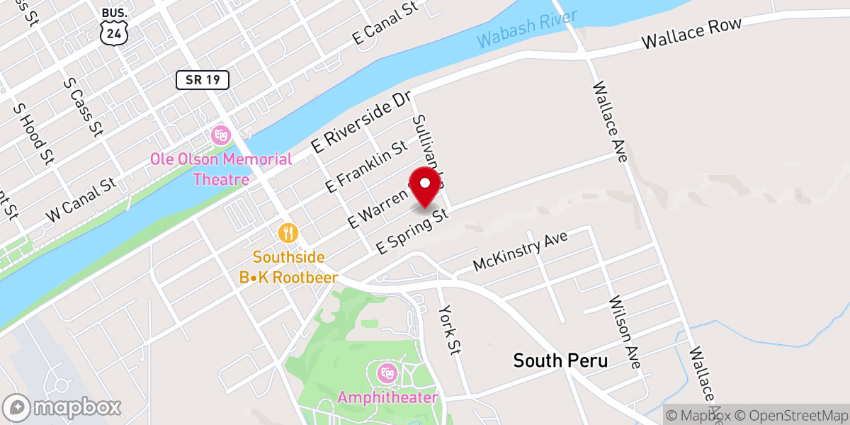 Map showing location of Grace Pointe Community Church