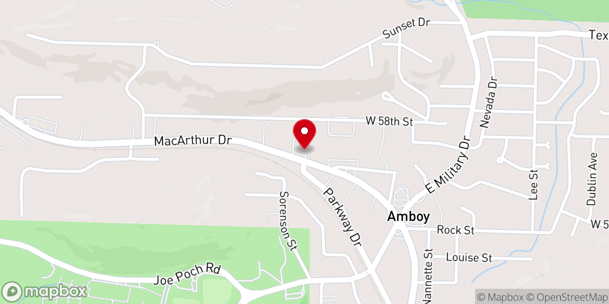 Map showing location of Park View Baptist Church