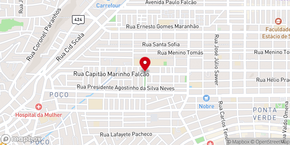 Map showing location of Paróquia Nossa Senhora da Assunção