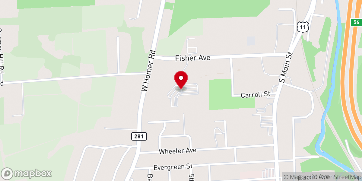 Map showing location of Grace Christian Fellowship