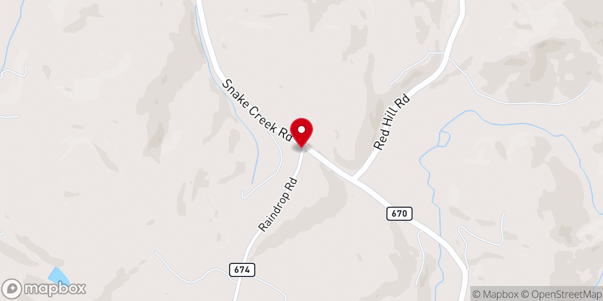 Map showing location of Pleasant Grove Baptist Church