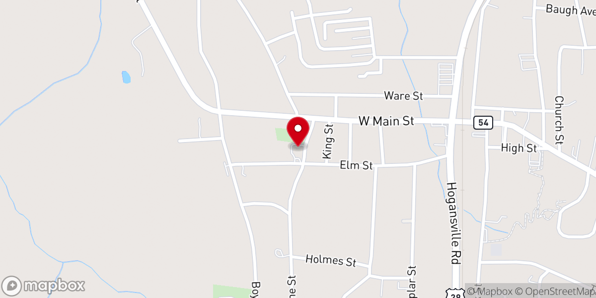 Map showing location of St Mary United Methodist Church