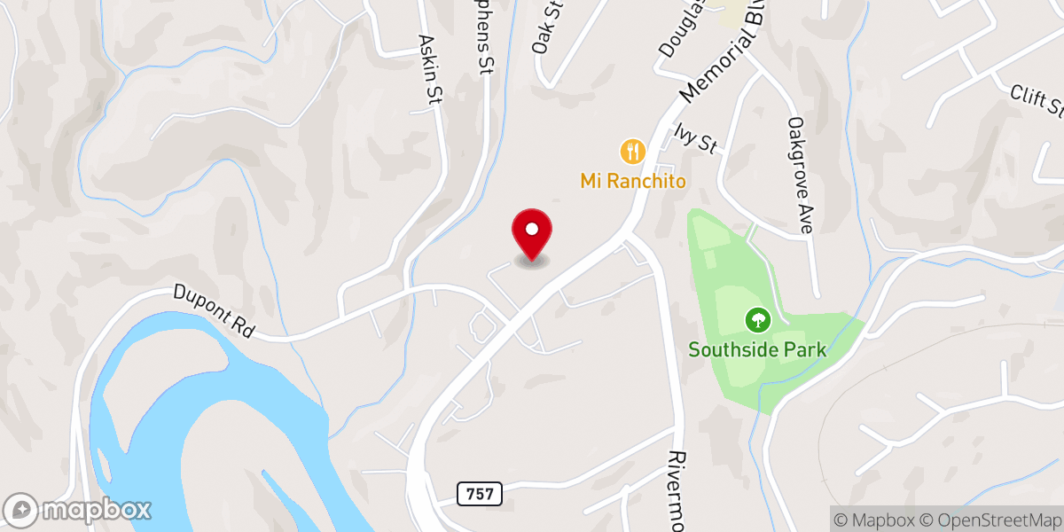 Map showing location of The Life Church