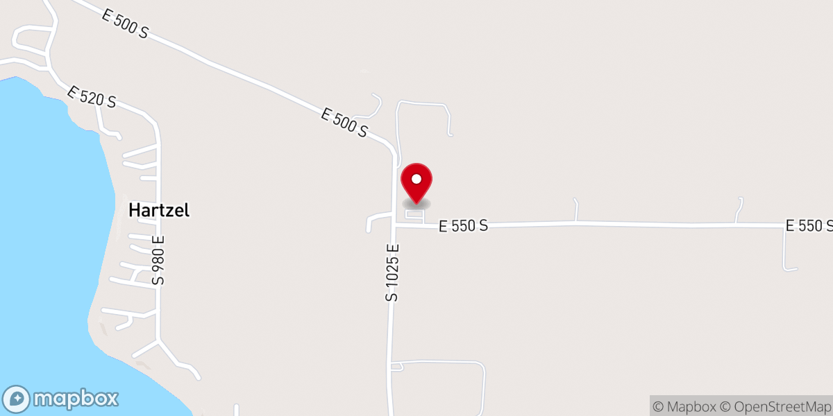 Map showing location of Prince of Peace Lutheran Church (LCMS)