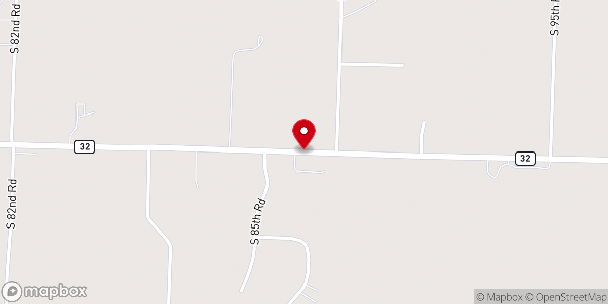 Map showing location of Living Faith Fellowship