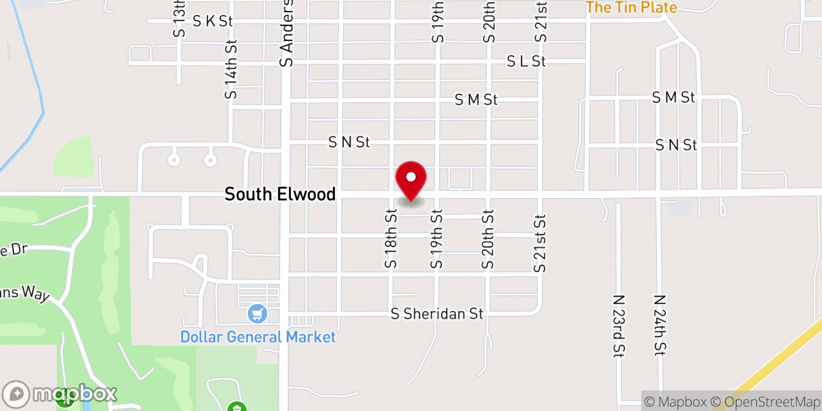Map showing location of Southside Community Church
