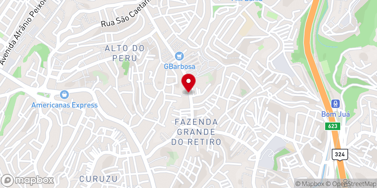 Map showing location of Igreja Reviver
