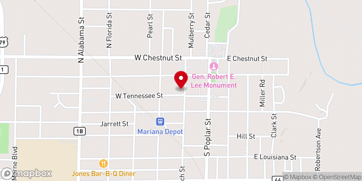 Map showing location of Saint Andrews Catholic Church