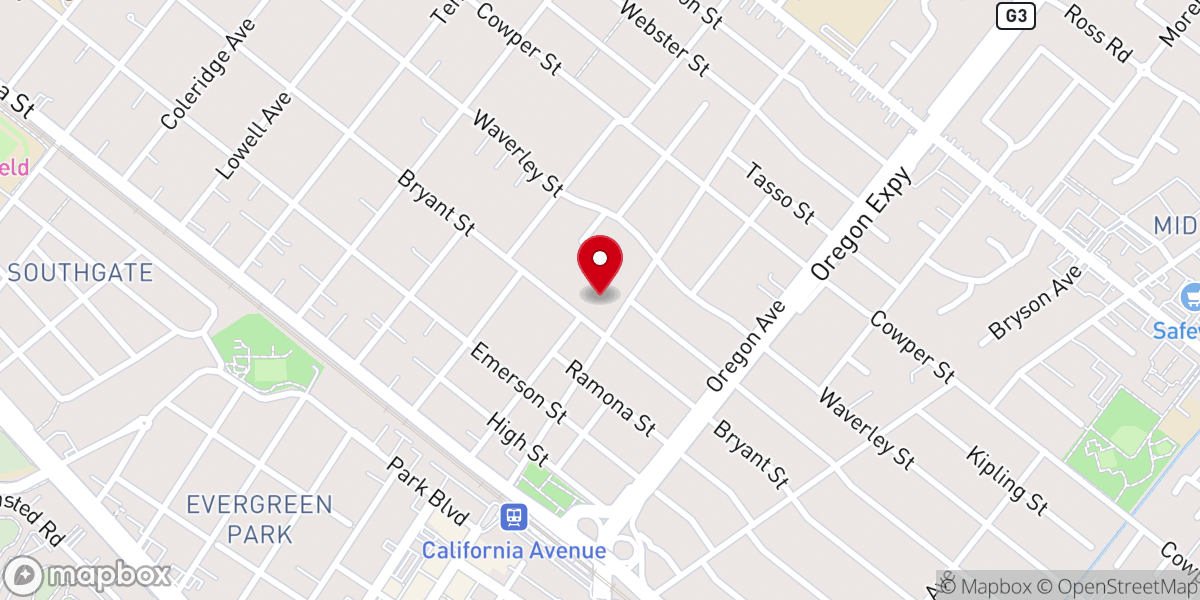 Map showing location of Grace Presbyterian Church of Silicon Valley