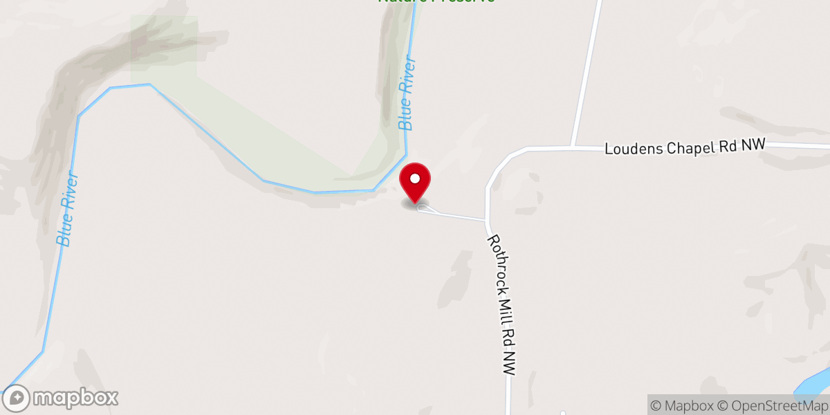 Map showing location of Thompson Chapel