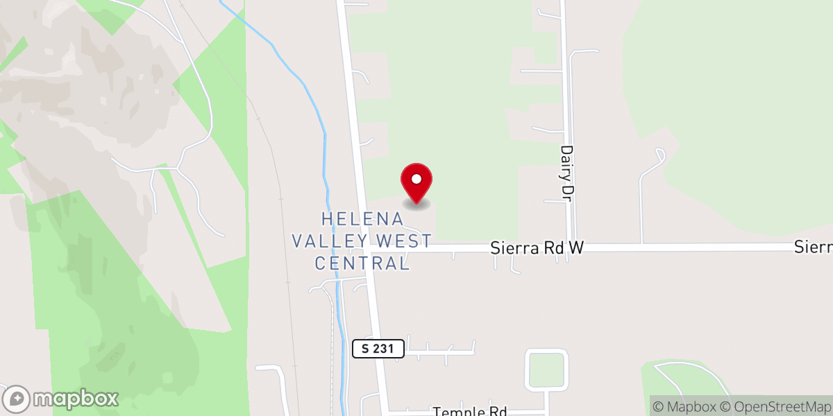 Map showing location of Liberty Baptist Church