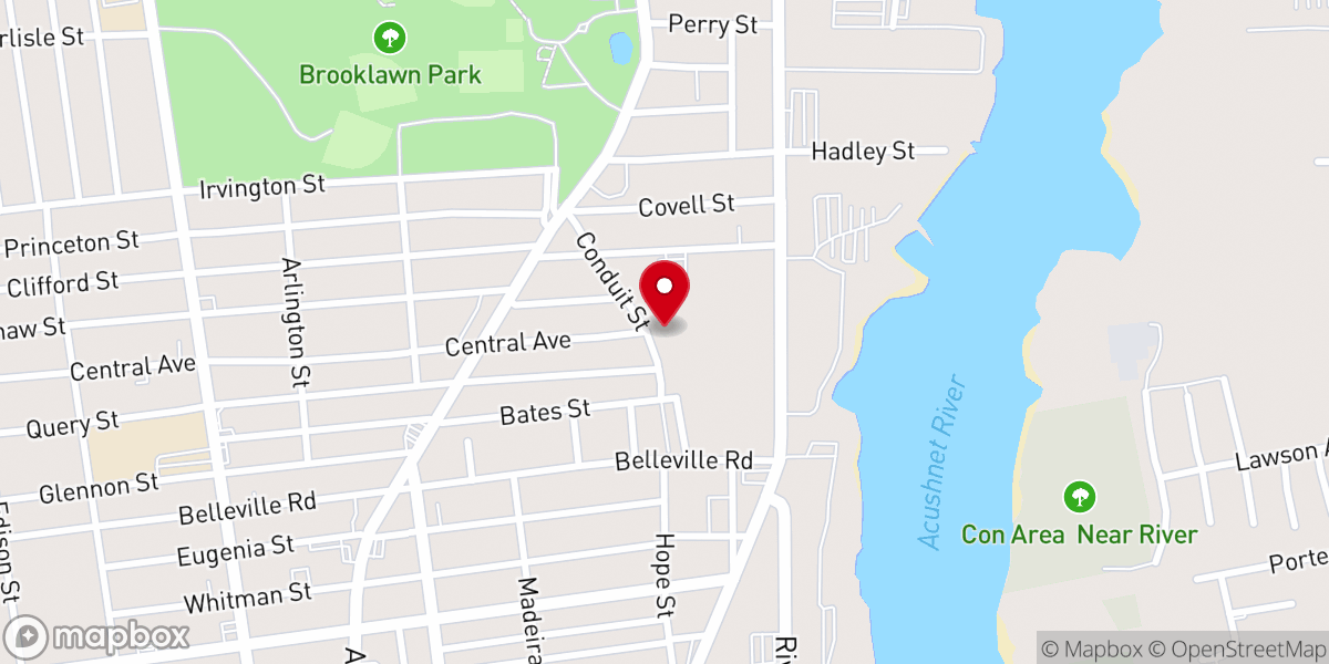 Map showing location of Restoration Worship Center COGIC