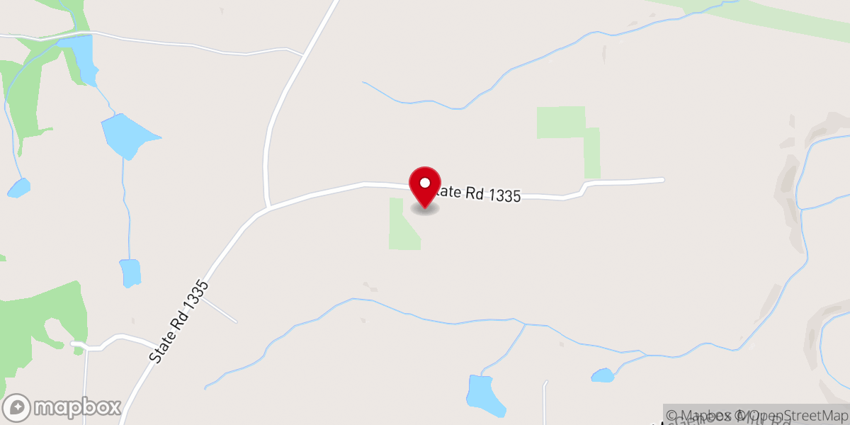 Map showing location of Oak Grove United Methodist Church
