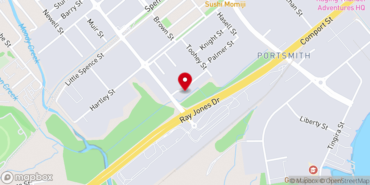 Map showing location of Royals Church Cairns