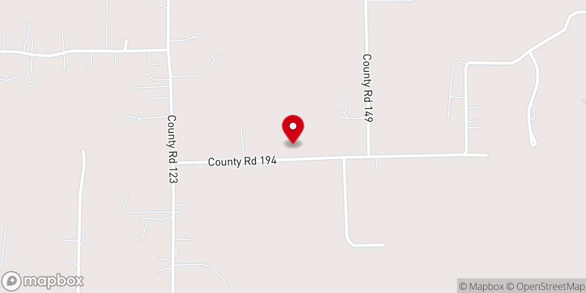 Map showing location of Tabernacle Baptist Church