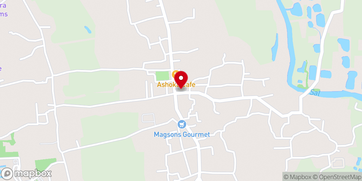 Map showing location of Our Lady of Gloria Church
