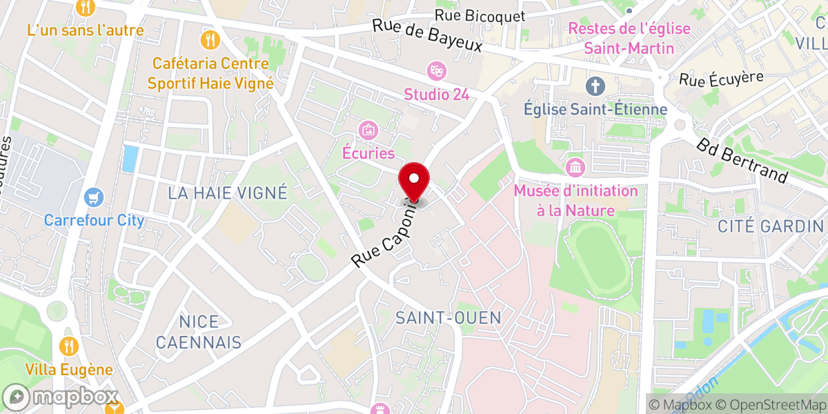 Map showing location of Chapelle du Bon Sauveur