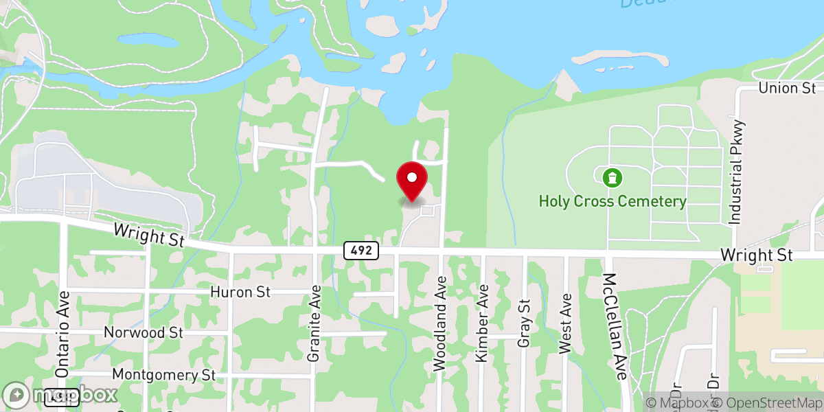 Map showing location of Marquette Missionary Church