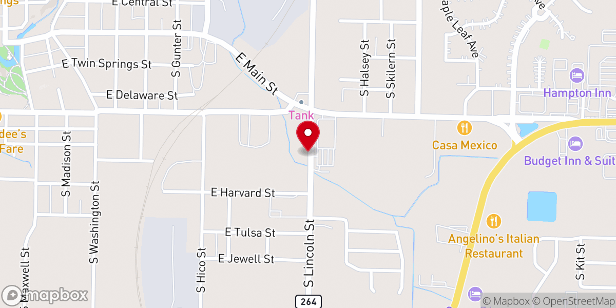 Map showing location of Compass Fellowship Nwa
