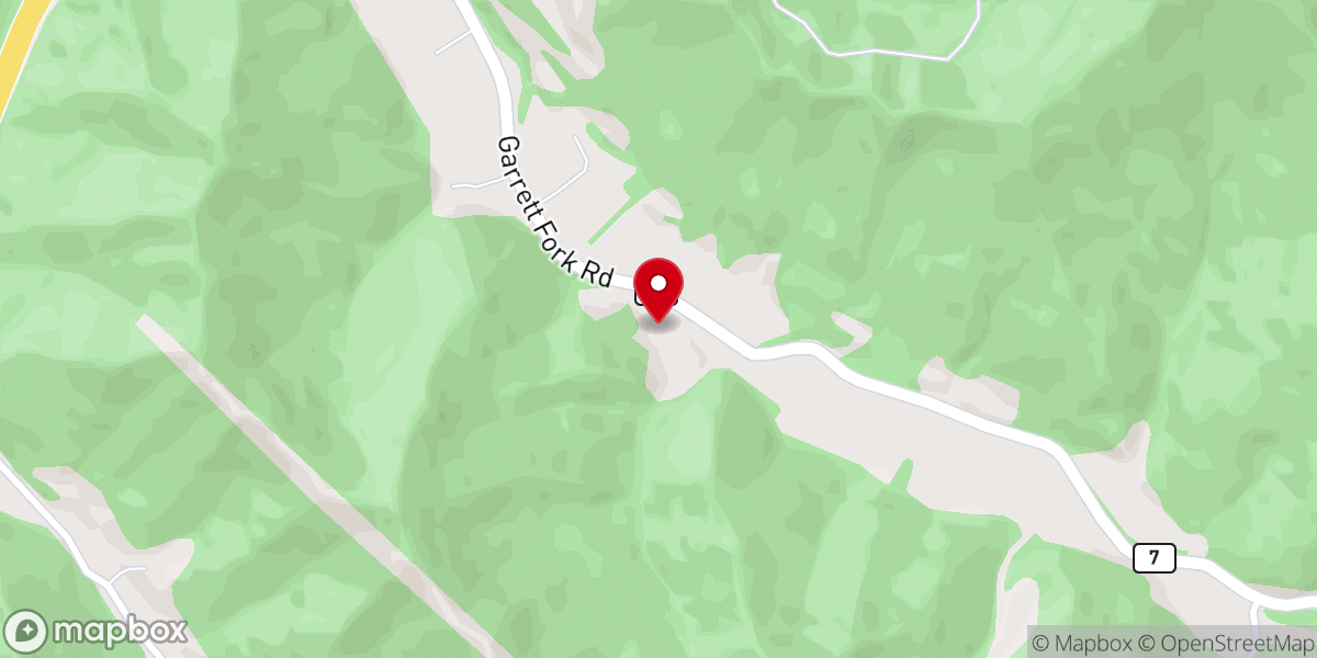 Map showing location of Garrett Chapel