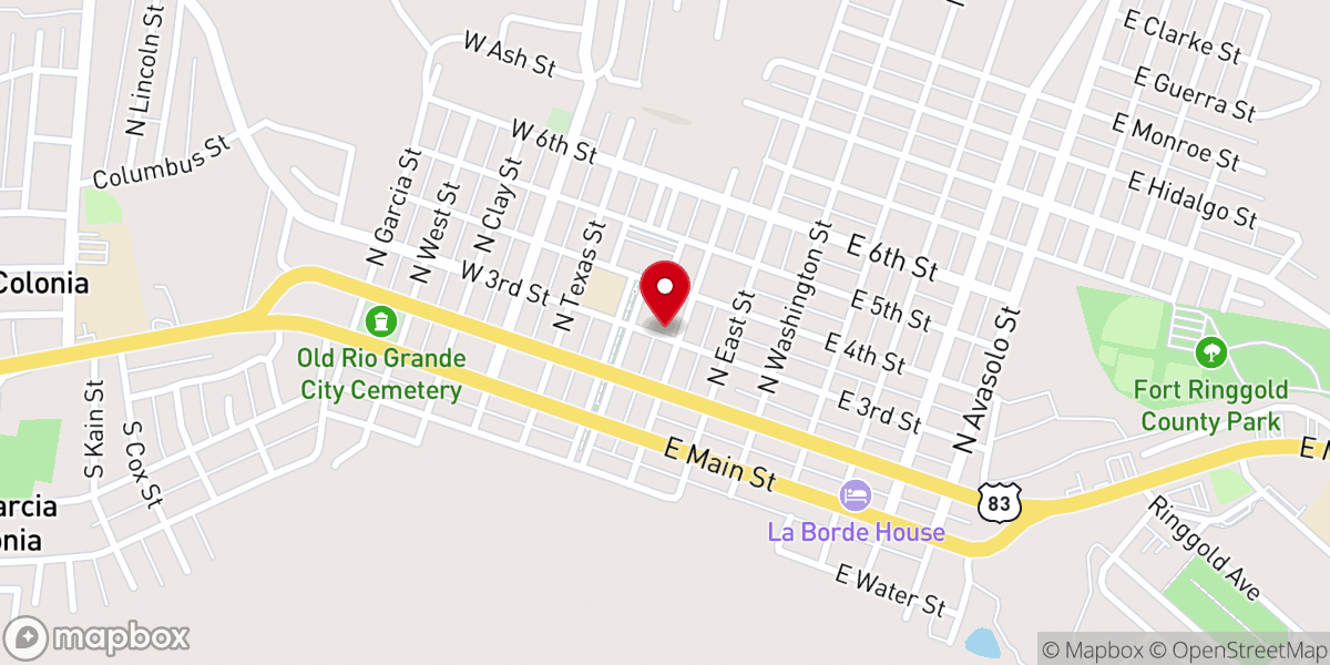 Map showing location of Immaculate Conception Parish Office