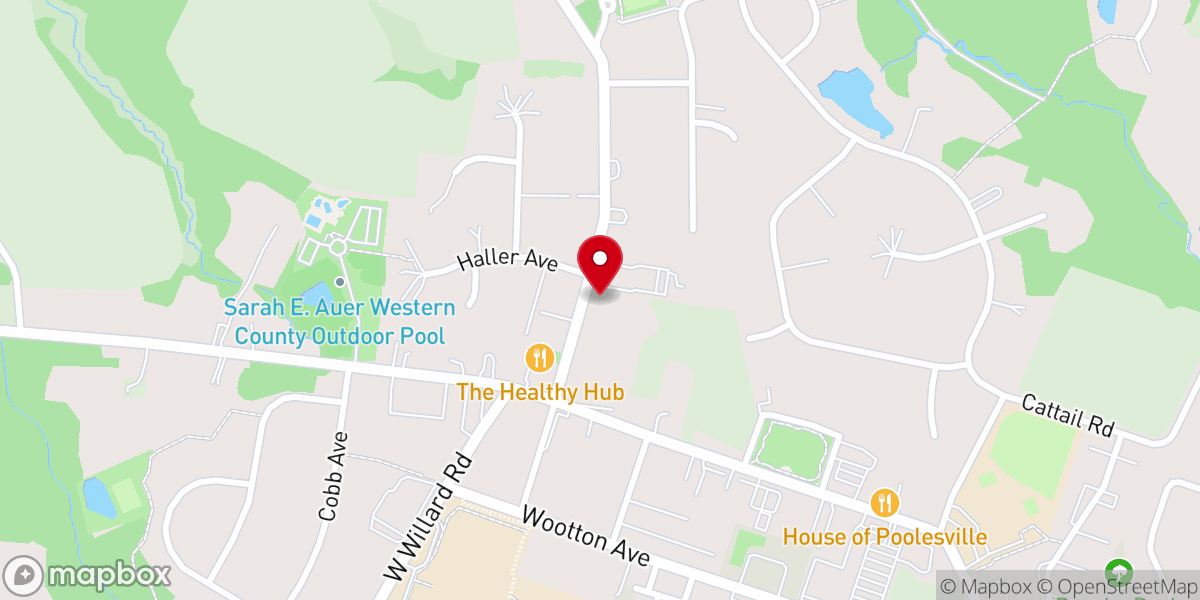 Map showing location of Poolesville United Methodist Church