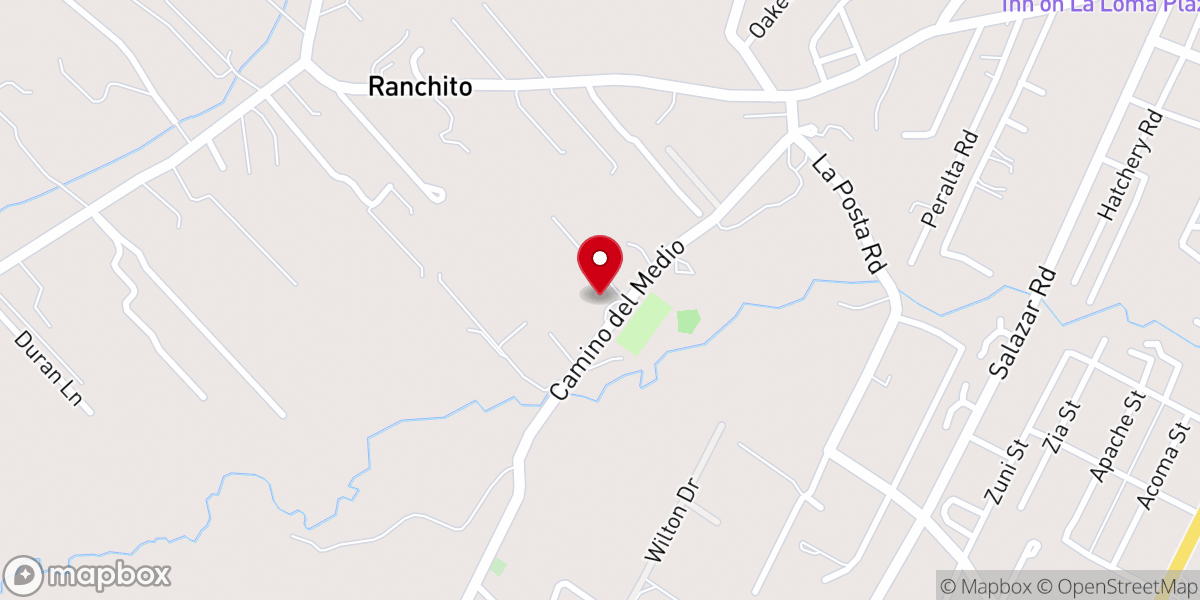 Map showing location of Taos Valley Baptist Church