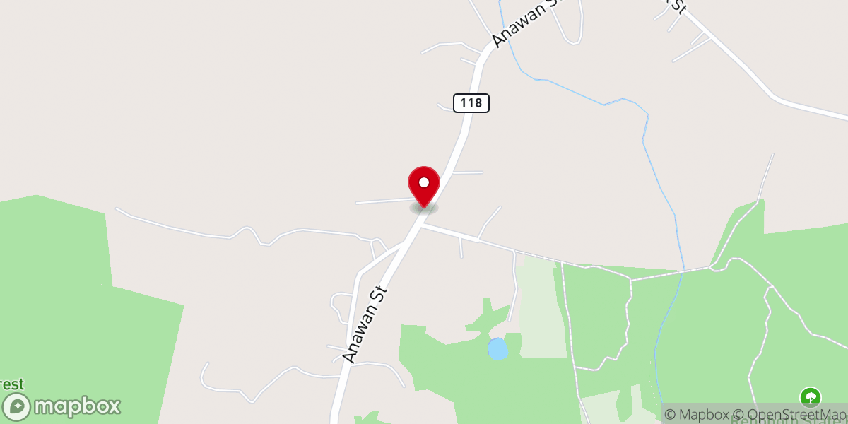 Map showing location of Bethel Mission Church