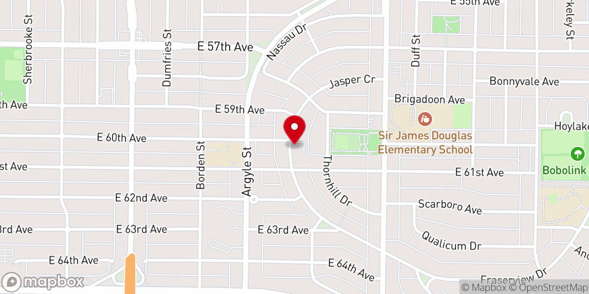 Map showing location of Grace International Baptist Church