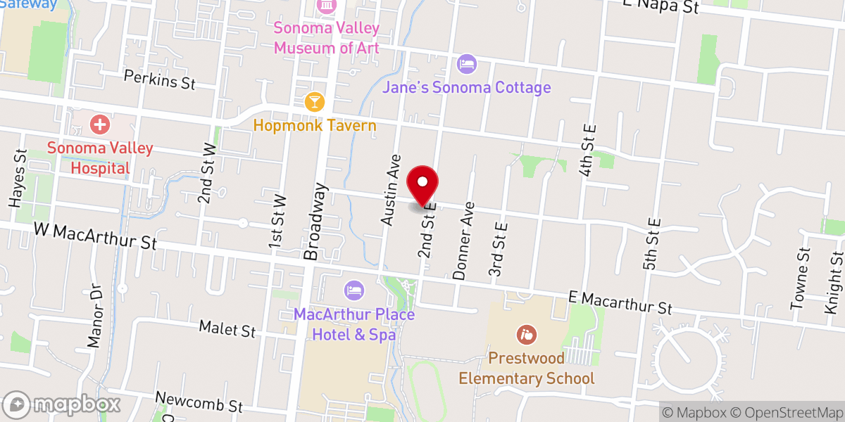 Map showing location of Grace Reformed Church