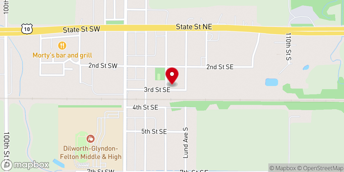 Map showing location of Glyndon Congregation UCC