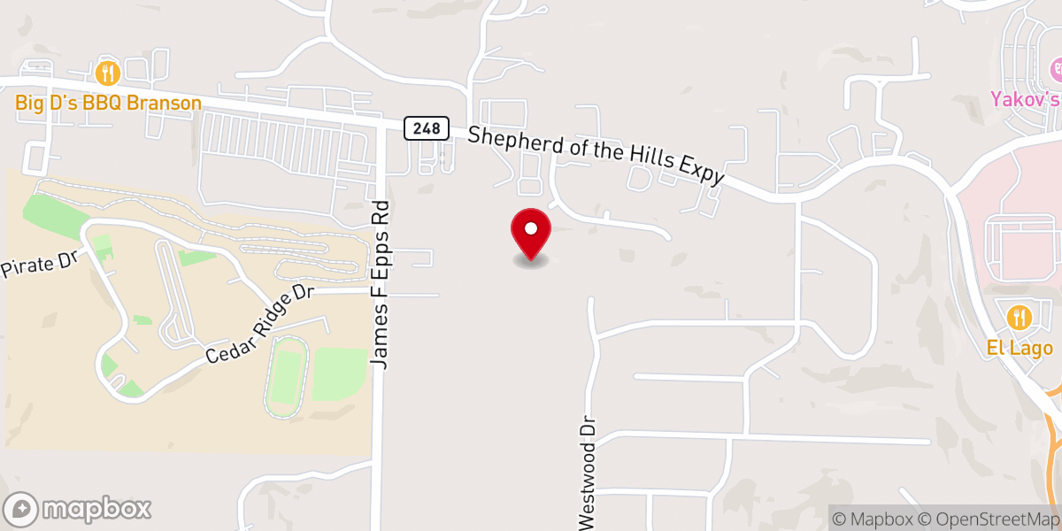 Map showing location of Barbara Fairchild Ministries