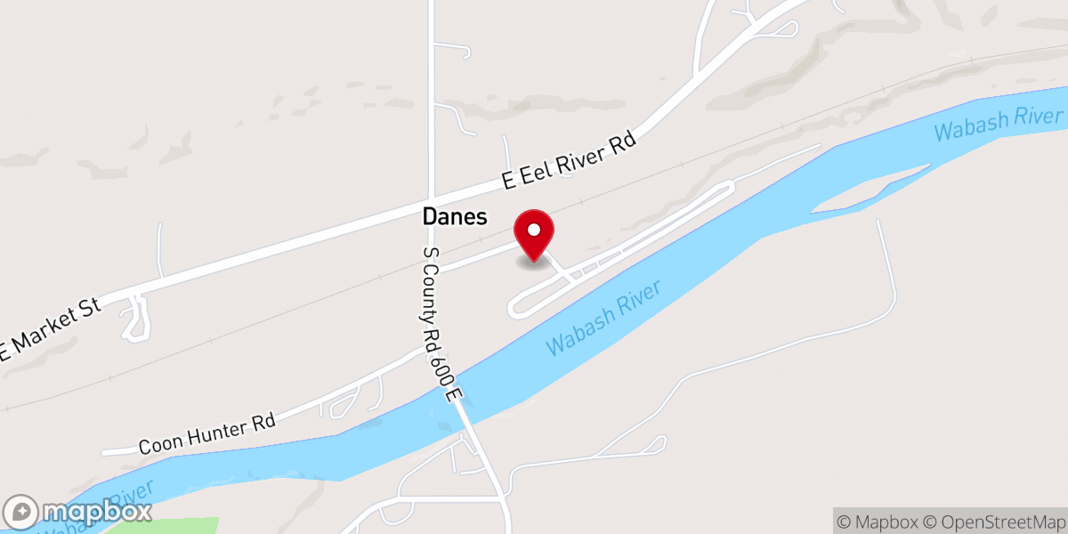 Map showing location of Tall Sycamore Campground