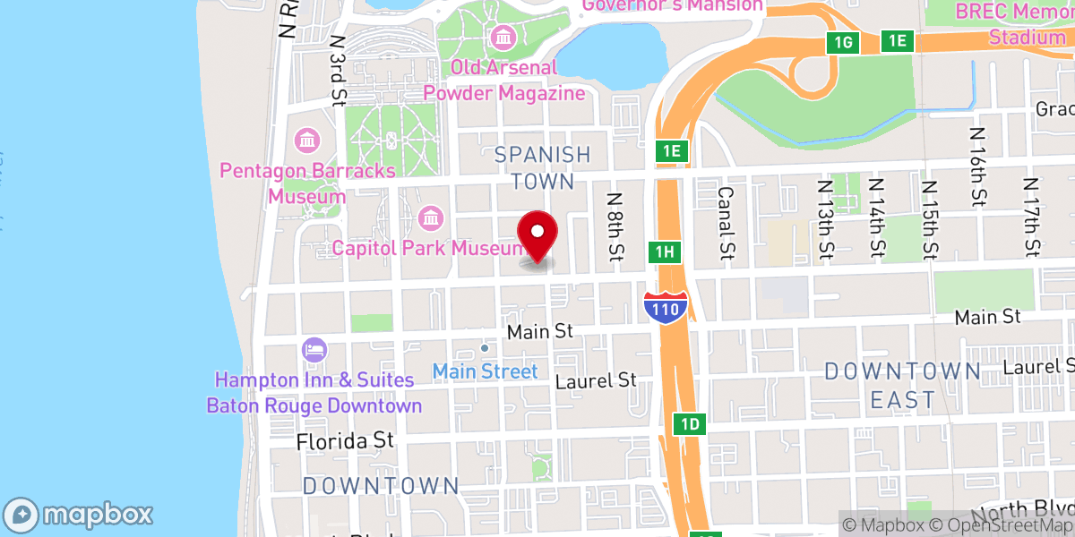 Map showing location of Catholic-Presbyterian Apartments