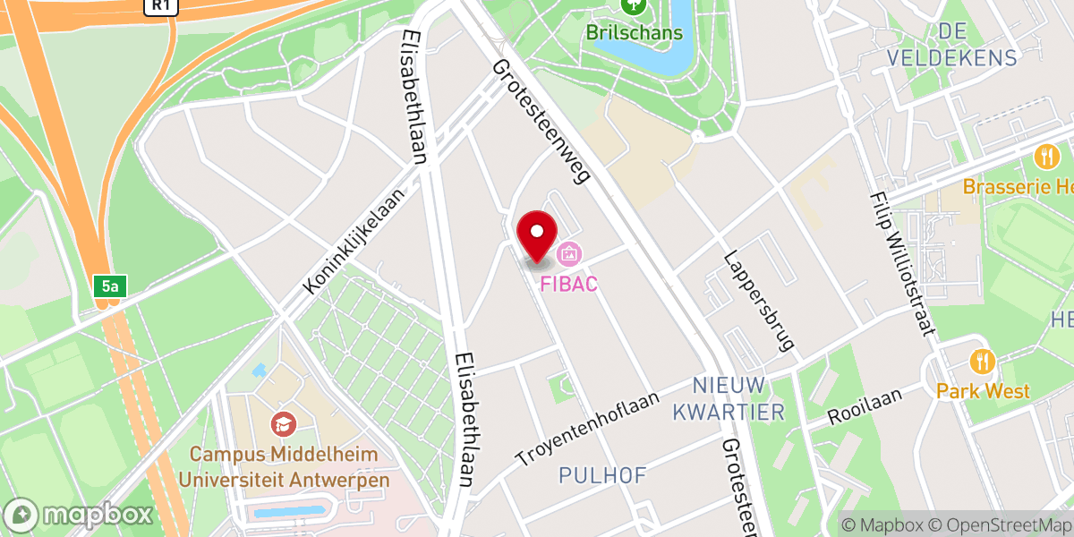 Map showing location of Onze-Lieve-Vrouw Middelares en Heilige Lodewijk
