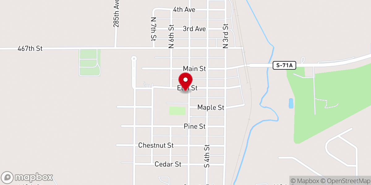 Map showing location of St Francis of Assisi Catholic Church