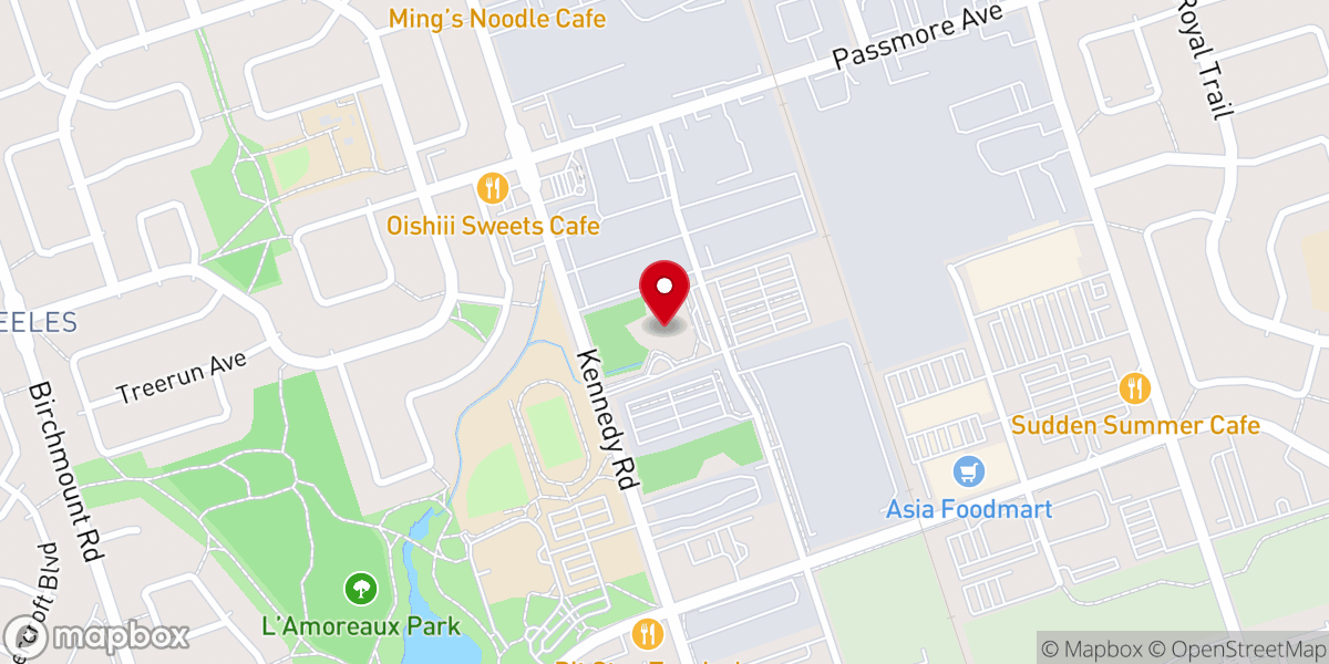 Map showing location of Scarborough Chinese Baptist Church