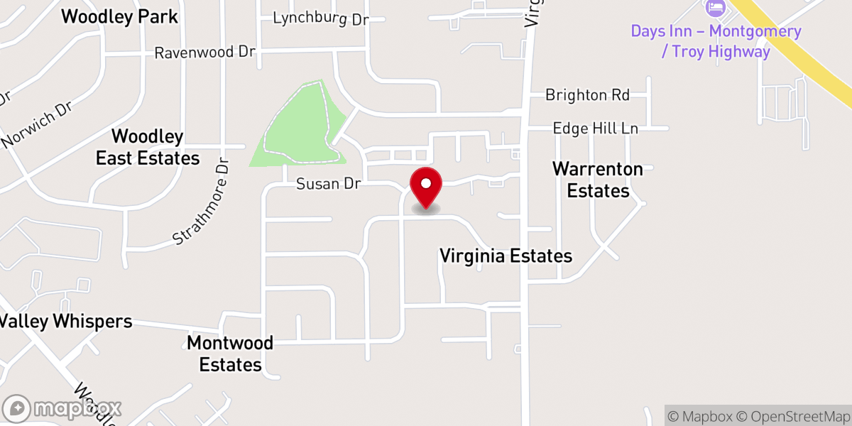 Map showing location of Abundant Harvest Christian Center Inc