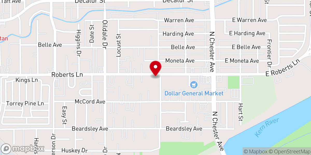 Map showing location of Calvary Full Gospel Church