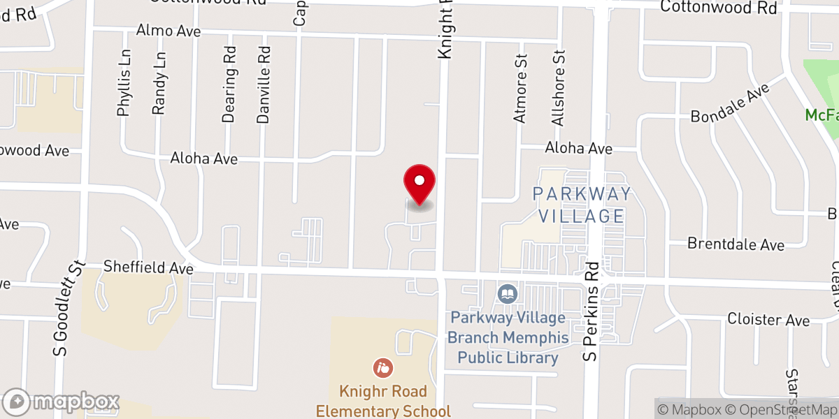 Map showing location of Agape Fellowship Church