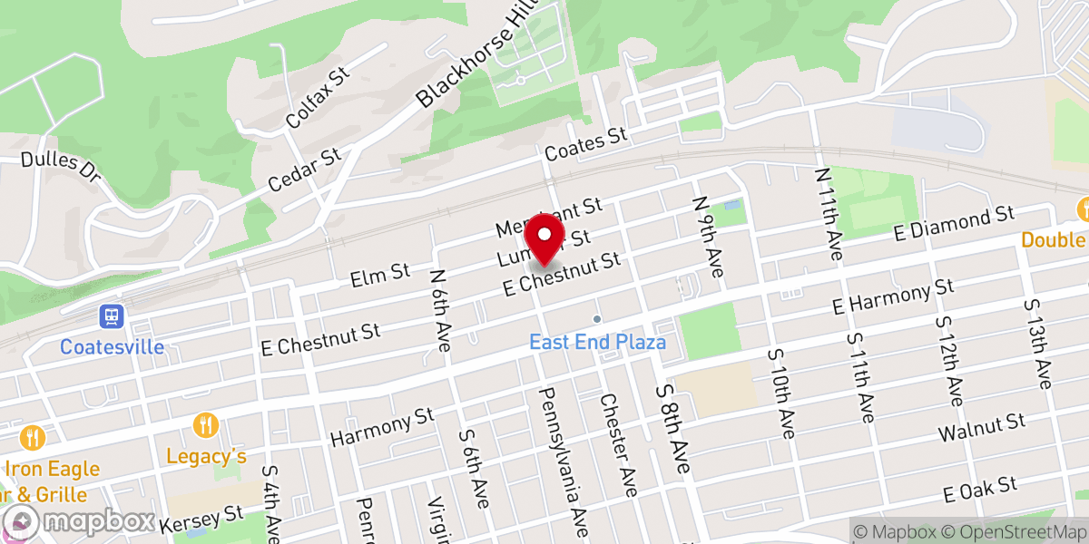 Map showing location of First Apostle F.B.H Church