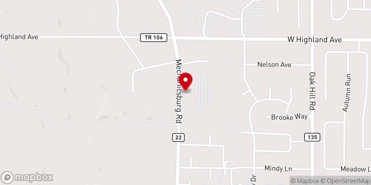 Map showing location of Movement Church