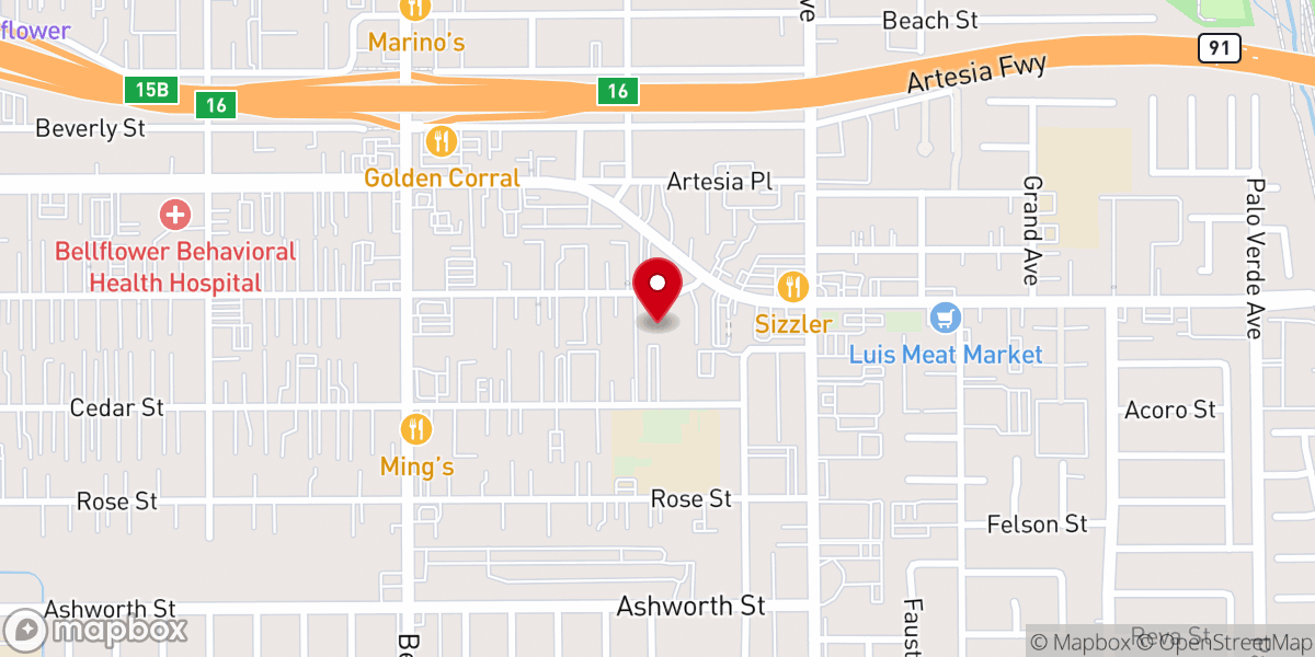 Map showing location of Encounter Church