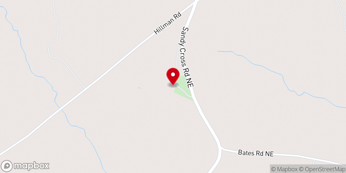 Map showing location of Greater Level Hill Baptist Church