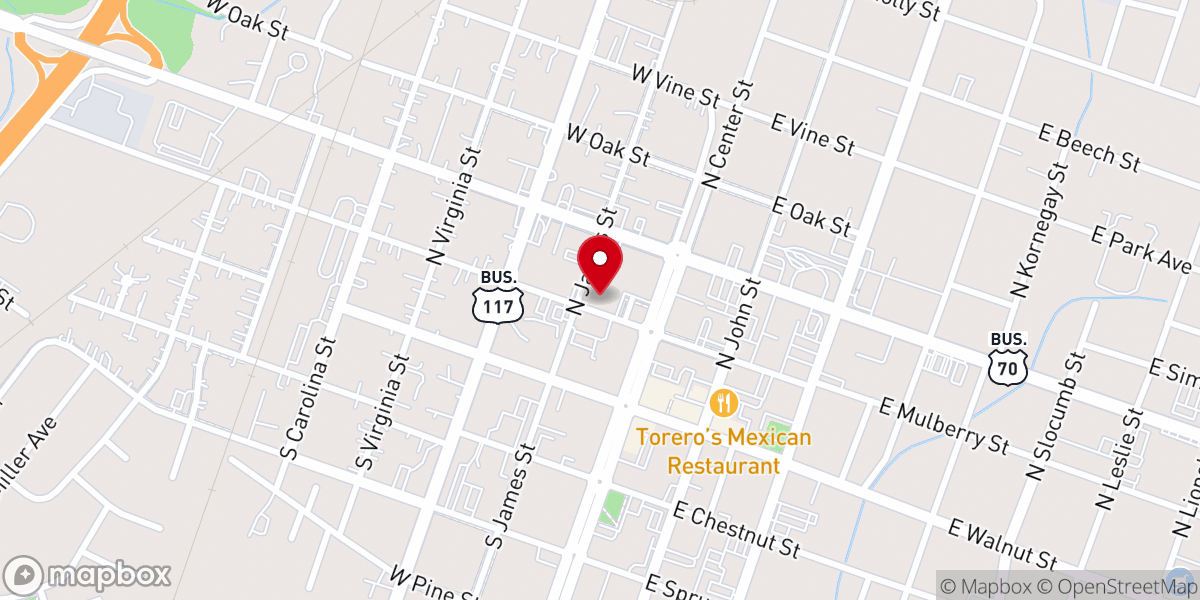 Map showing location of St Stephen's Episcopal Church