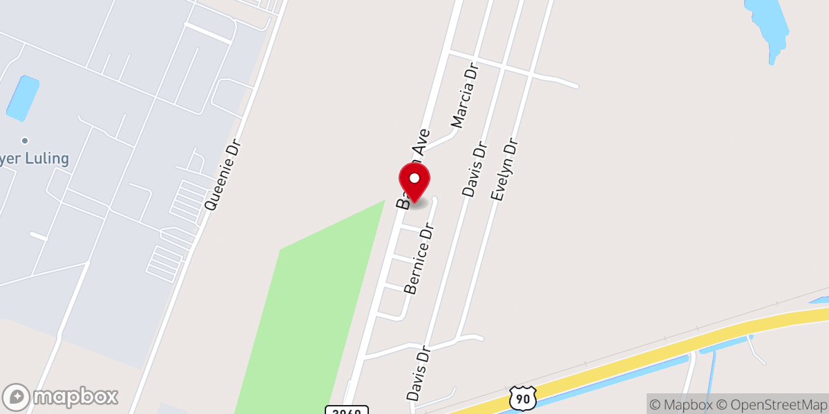 Map showing location of Luling Church of Christ in Luling LA