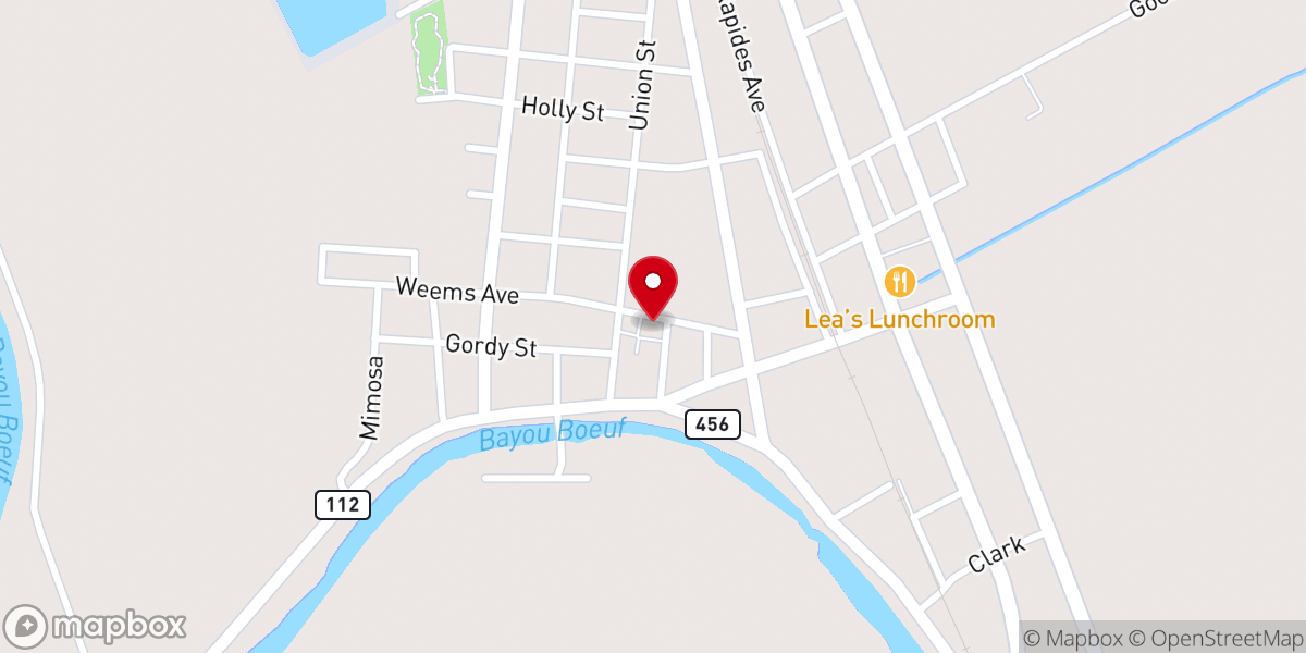 Map showing location of St Martin's Catholic Church