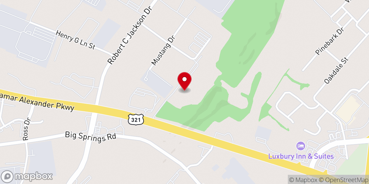 Map showing location of Blount Community Church