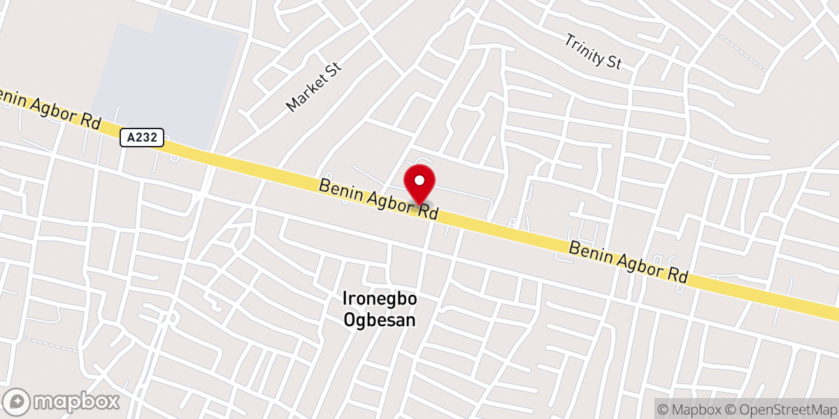 Map showing location of Christ’s Chosen Church of God international Benin City